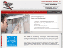 Tablet Screenshot of dawsonmechanical.com